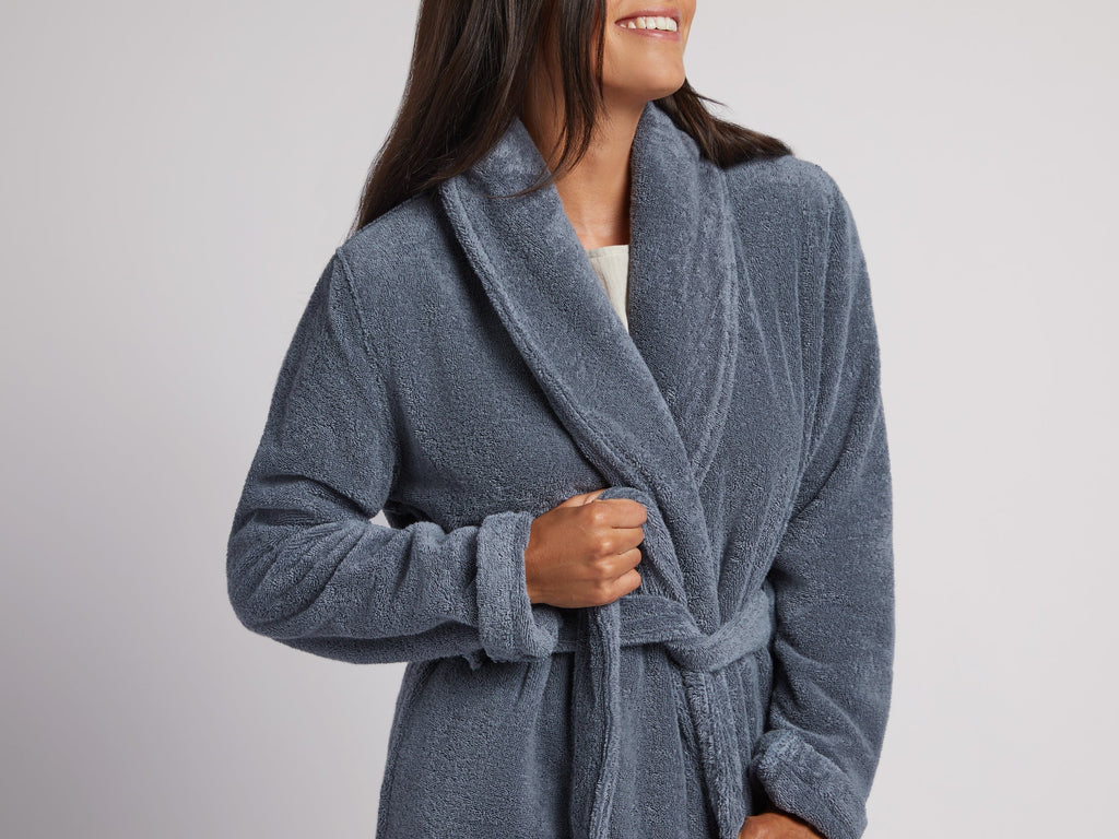 Classic Turkish Cotton Robe Dusk