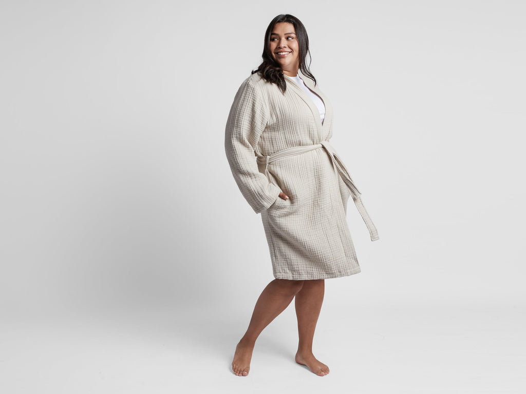 Cloud Cotton Robe Bone