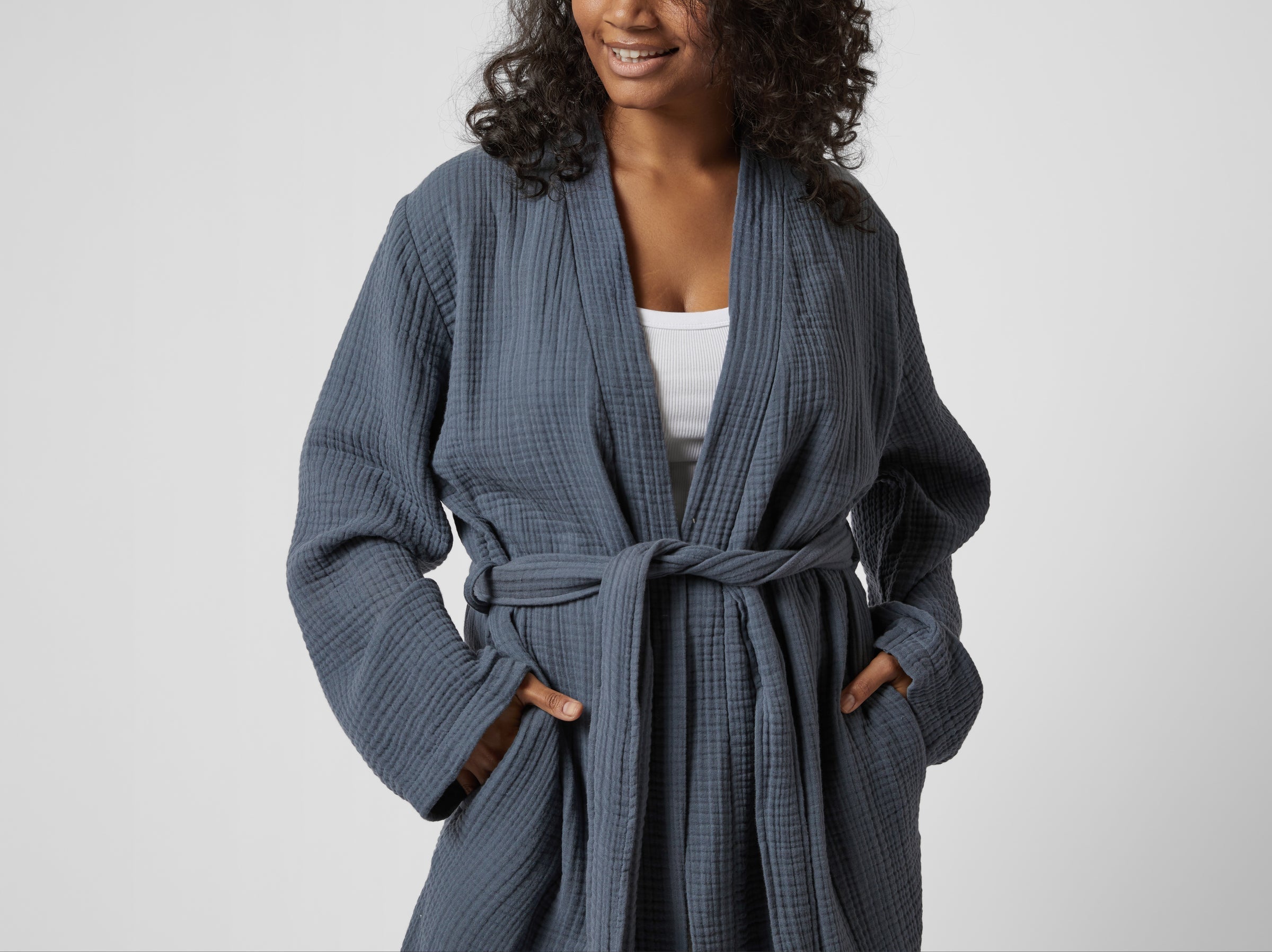 Cloud Cotton Robe Dusk