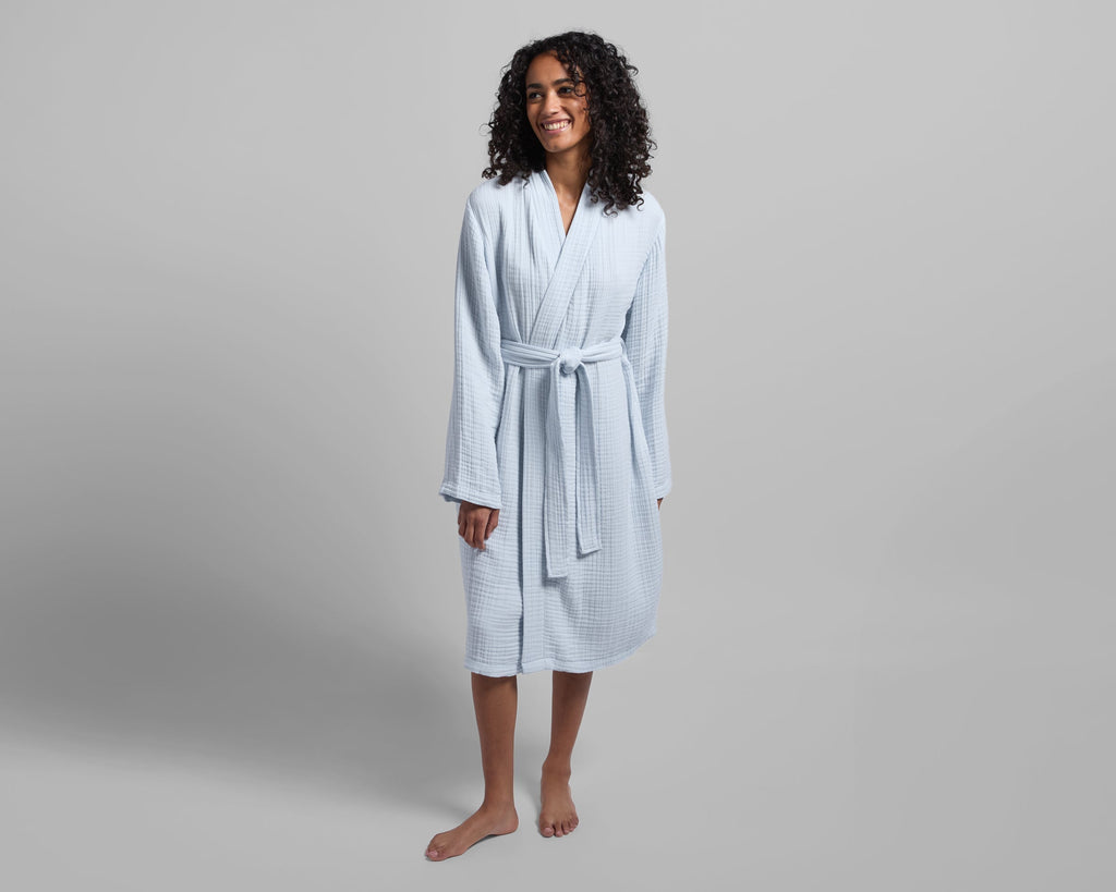 Cloud Cotton Robe Lagoon