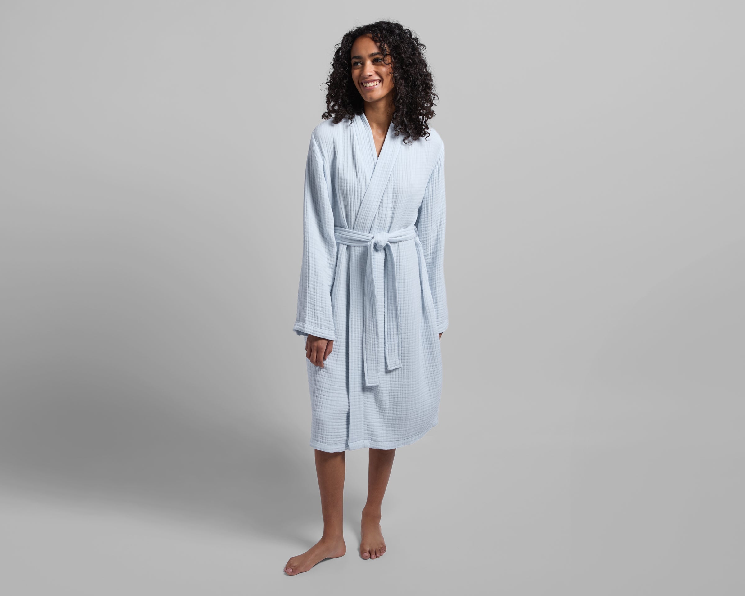 Cloud Cotton Robe Lagoon
