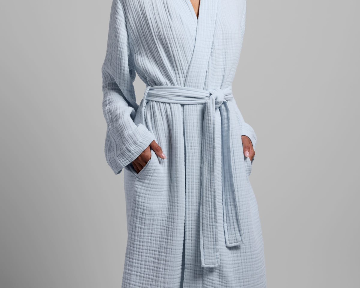 Cloud Cotton Robe Lagoon