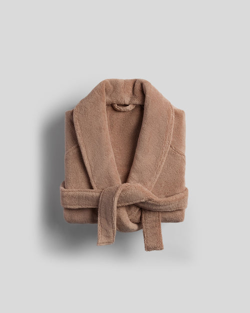 Classic Plush Cotton Terry Robe Adobe