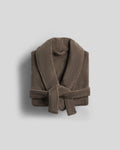 Classic Plush Cotton Terry Robe Warm Grey