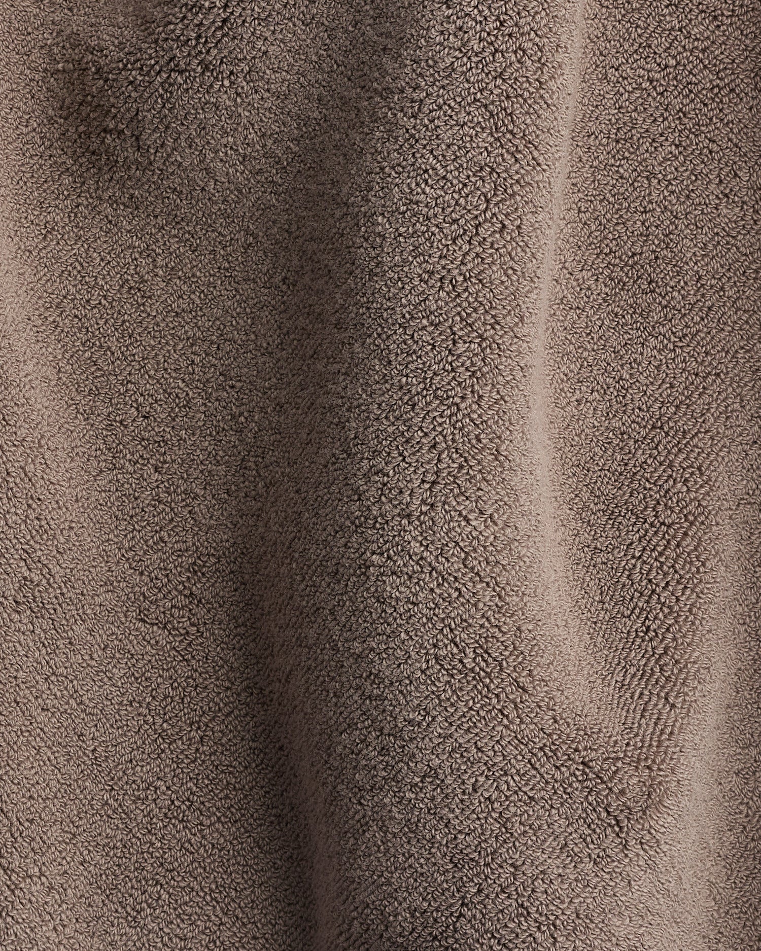 Classic Plush Cotton Terry Robe Warm Grey