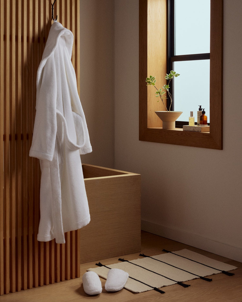 Classic Plush Cotton Terry Robe White