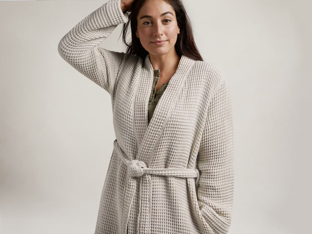 Waffle Robe Tan