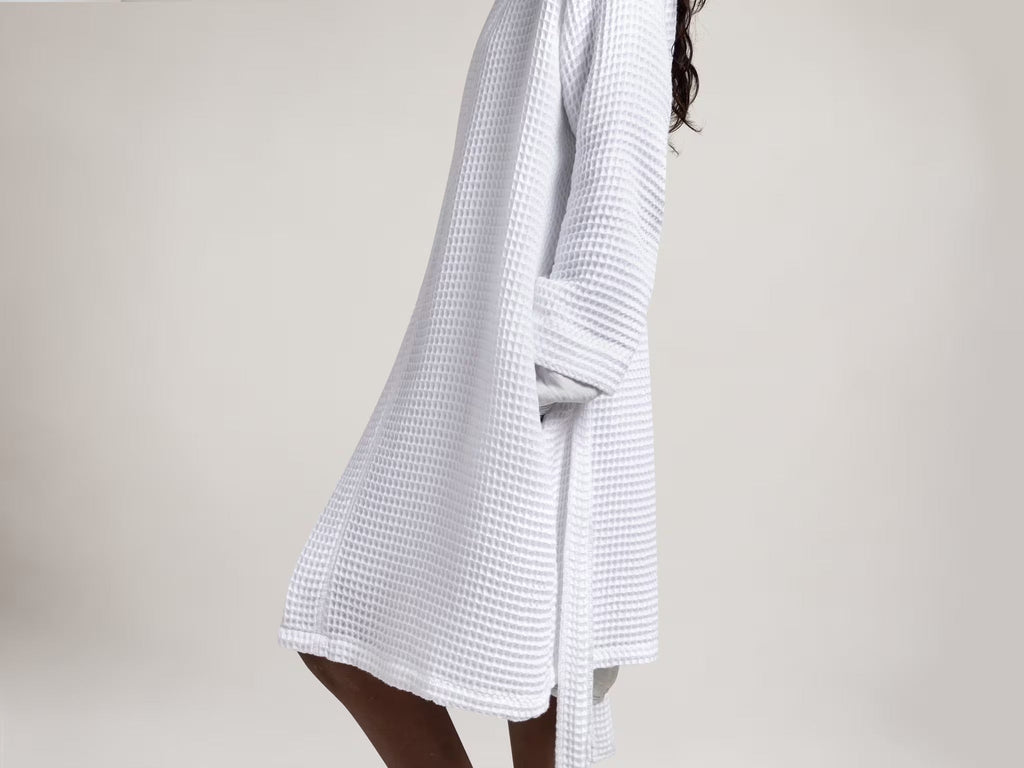 Waffle Robe White